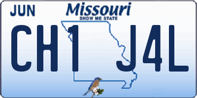 MO license plate CH1J4L