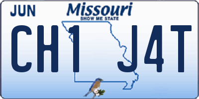 MO license plate CH1J4T