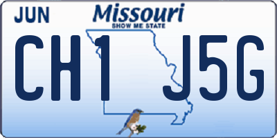 MO license plate CH1J5G