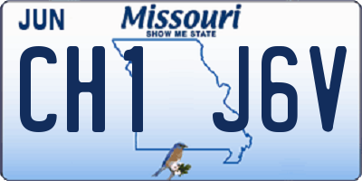 MO license plate CH1J6V