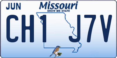 MO license plate CH1J7V