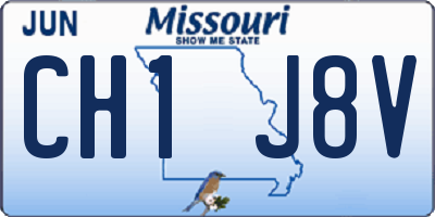 MO license plate CH1J8V