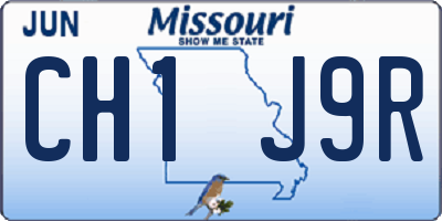 MO license plate CH1J9R