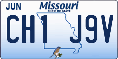 MO license plate CH1J9V