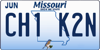 MO license plate CH1K2N