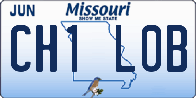 MO license plate CH1L0B