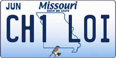 MO license plate CH1L0I