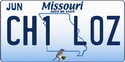 MO license plate CH1L0Z