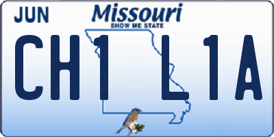 MO license plate CH1L1A