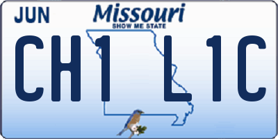 MO license plate CH1L1C
