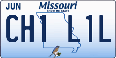 MO license plate CH1L1L