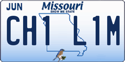 MO license plate CH1L1M