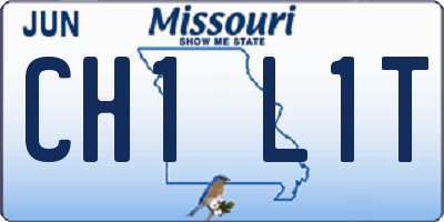MO license plate CH1L1T