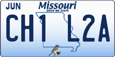 MO license plate CH1L2A
