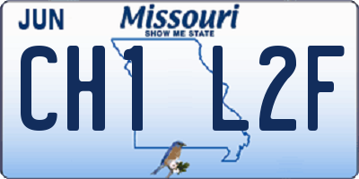 MO license plate CH1L2F