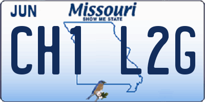 MO license plate CH1L2G