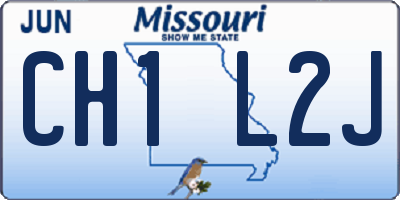 MO license plate CH1L2J