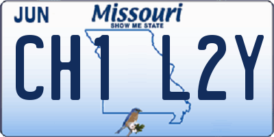 MO license plate CH1L2Y