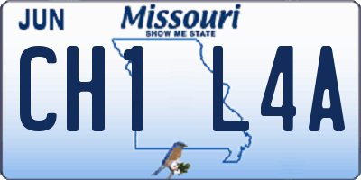 MO license plate CH1L4A