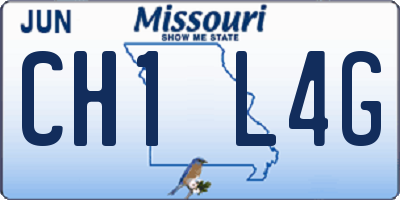 MO license plate CH1L4G