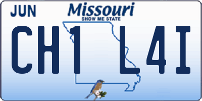 MO license plate CH1L4I