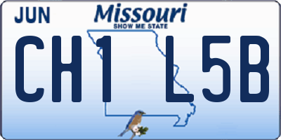 MO license plate CH1L5B