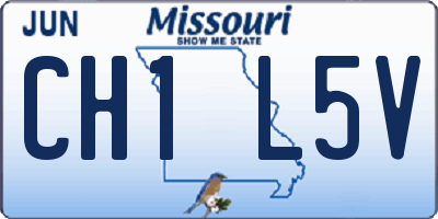 MO license plate CH1L5V