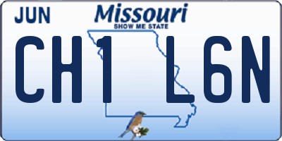 MO license plate CH1L6N