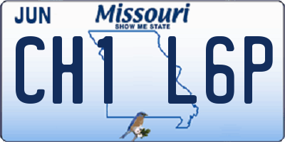MO license plate CH1L6P