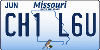 MO license plate CH1L6U