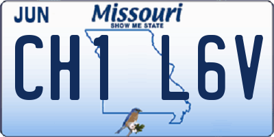 MO license plate CH1L6V