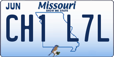 MO license plate CH1L7L