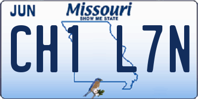 MO license plate CH1L7N