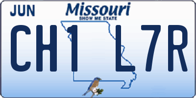 MO license plate CH1L7R