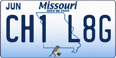 MO license plate CH1L8G