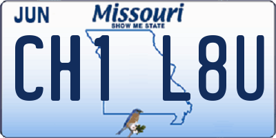 MO license plate CH1L8U
