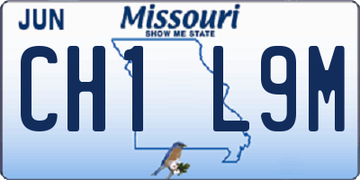 MO license plate CH1L9M