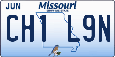 MO license plate CH1L9N