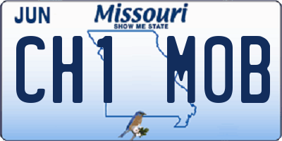 MO license plate CH1M0B
