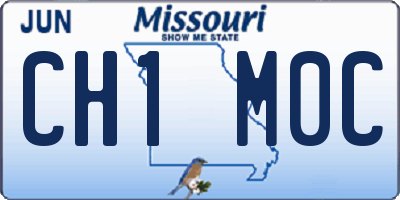 MO license plate CH1M0C