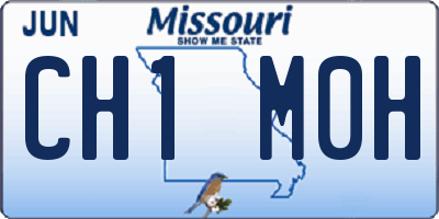 MO license plate CH1M0H