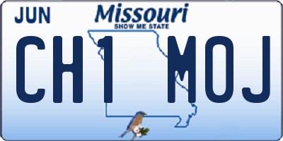MO license plate CH1M0J