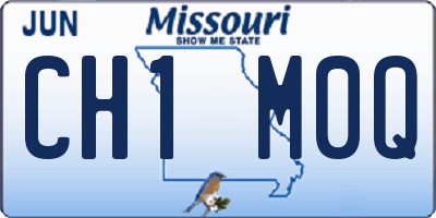 MO license plate CH1M0Q