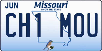 MO license plate CH1M0U
