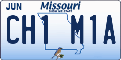 MO license plate CH1M1A