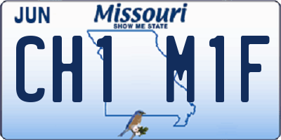 MO license plate CH1M1F