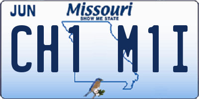 MO license plate CH1M1I