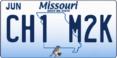 MO license plate CH1M2K