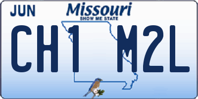 MO license plate CH1M2L