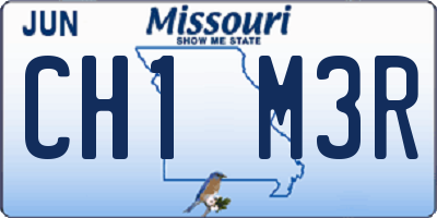 MO license plate CH1M3R